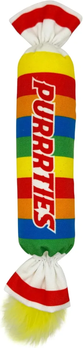 Huxley & Kent Kicker Cat Toy | Purrrties | Large Strong Catnip Filled Crinkle Cat Toy | Plush and Burlap Toy Promotes Natural Hunting Instinct | Kittybelles