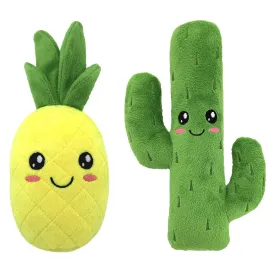 Interactive Squeaky Plush Dog Toys
