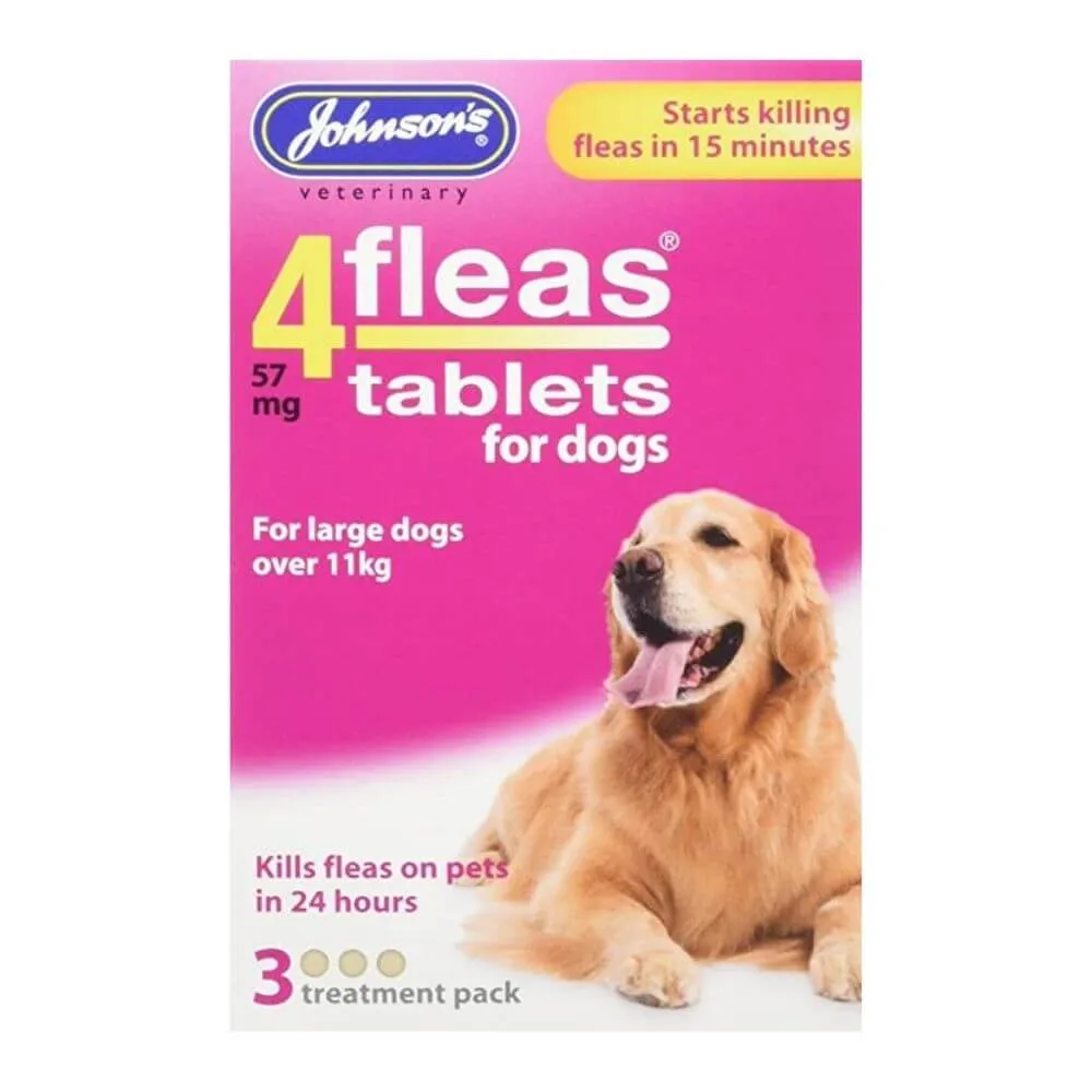Johnsons 4Fleas for Large Dogs 3 x 6 Tablets