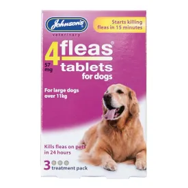 Johnsons 4Fleas Tablets for Dogs over 11kg