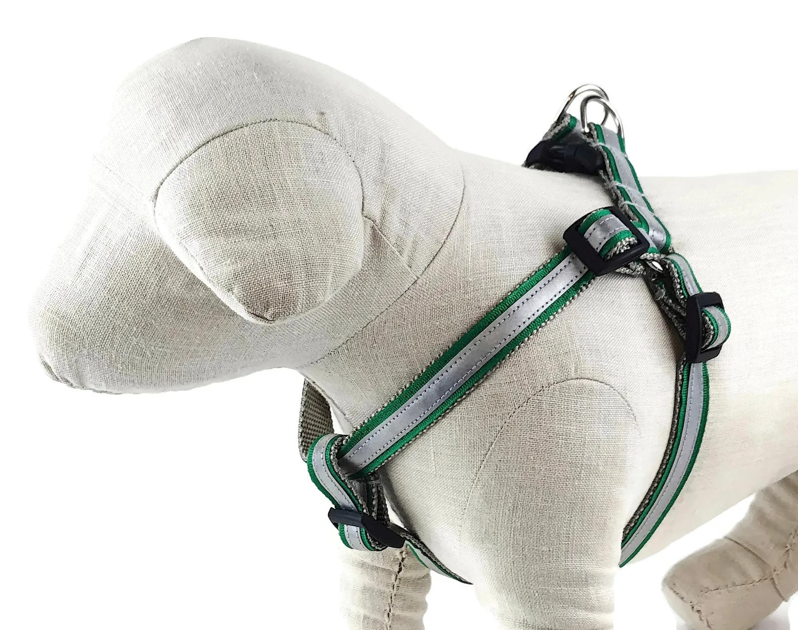Kelly Green Reflective- 3M - Dog Harness - 411