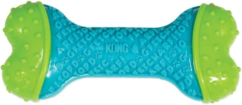 KONG CoreStrength Bone - Dog Dental Chew Toy - Durable, Multi-Layered Dog Toy for Enrichment Play & Dental Care - with Textured Body for Teeth Cleaning - for Small/Medium Dogs