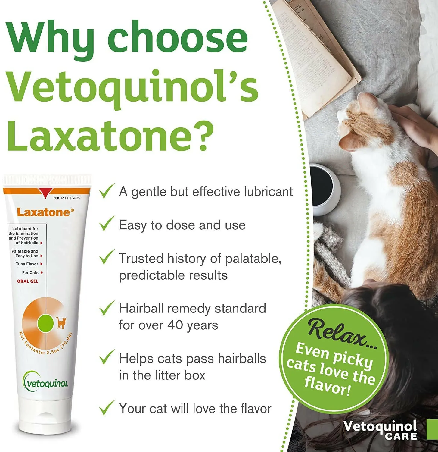 Laxatone Gel Hairball Control for Cats (Tuna Flavor)