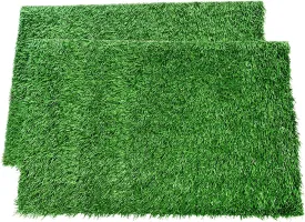 LOOBANI Dog Grass Pee Pads, Artificial Dog Grass Pads for Potty Tray, Fake Grass for Dogs to Pee On, Outdoor Indoor Pee Grass for Dog Potty(14*18 inch)
