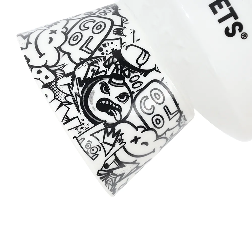 M-PETS Freestyle Tilt'd Raised Ceramic Bowl Black & White