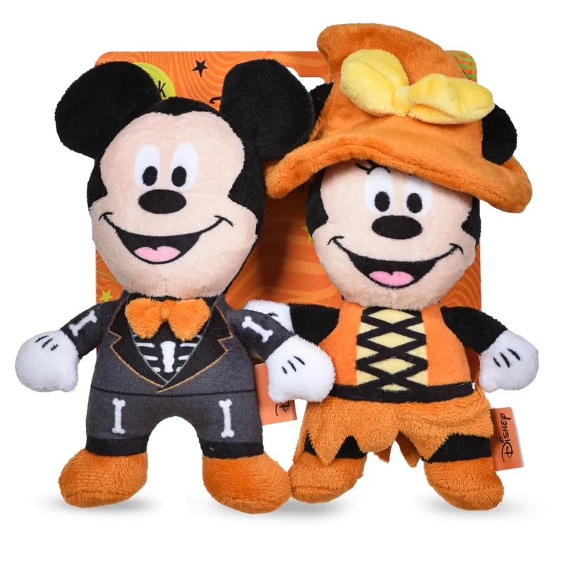 Mickey & Friends: Halloween 6" Mickey and Minnie Plush Figure Toy Set