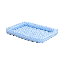 MidWest Homes for Pets QuietTime Bolster Dog Bed Powder Blue 14in X 22in