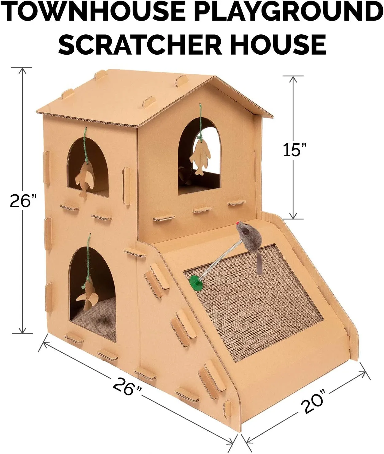 Multi-Level Cardboard Cat House
