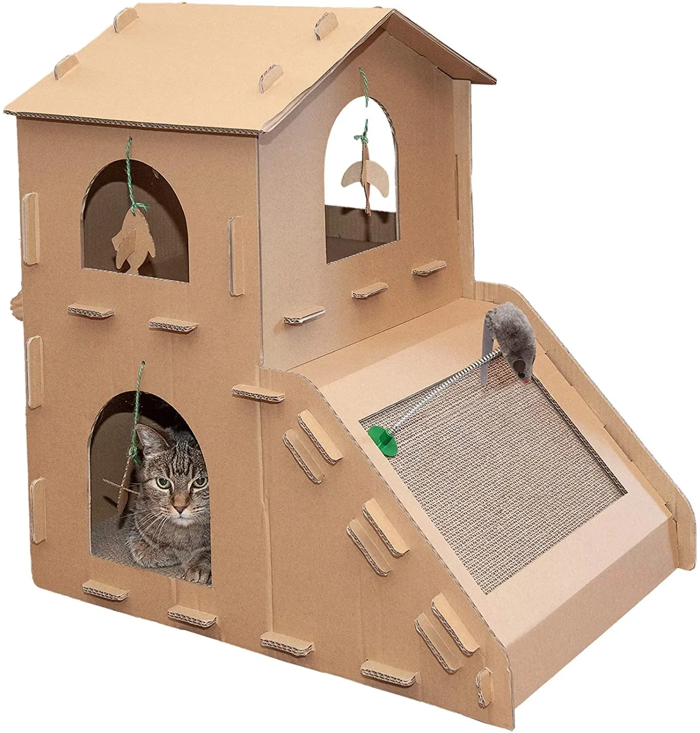 Multi-Level Cardboard Cat House