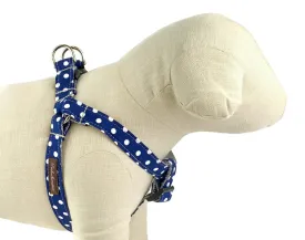 Navy/White Polka Dot Harness - 502