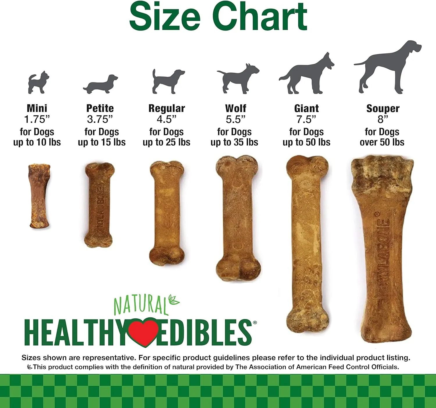 Nylabone Healthy Edibles Natural Puppy Chews Long Lasting Treats for Puppies, Lamb & Apple Flavor, Small/Regular (4 Count)