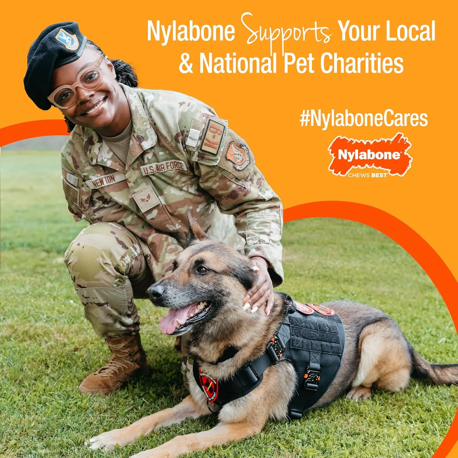 Nylabone Healthy Edibles Natural Puppy Chews Long Lasting Treats for Puppies, Lamb & Apple Flavor, Small/Regular (4 Count)