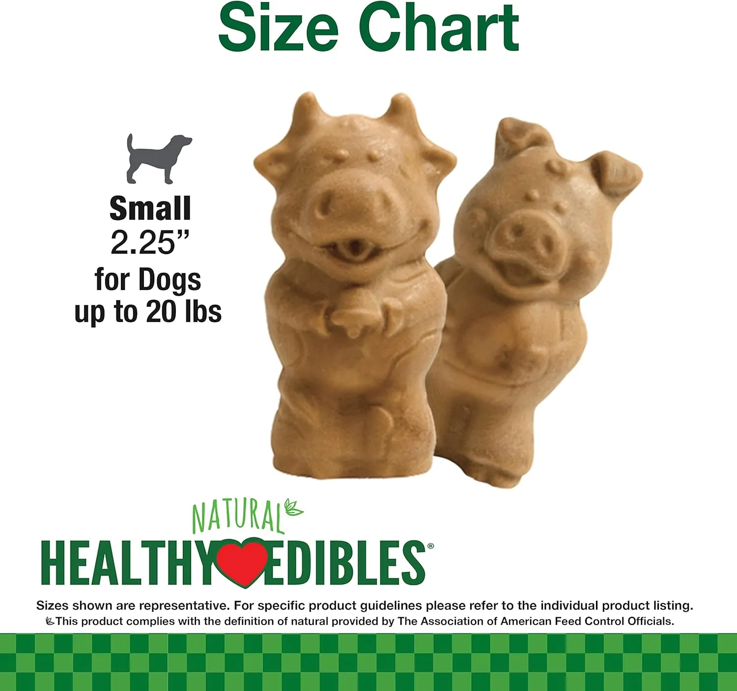 Nylabone Healthy Edibles Natural Puppy Chews Long Lasting Treats for Puppies, Lamb & Apple Flavor, Small/Regular (4 Count)