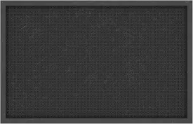 Ottomanson Indoor/Outdoor Boot Tray Non-Slip Doormat Modern Entryway Mat for Entryway Patio Backyard Garage, 17.5" x 27", Black