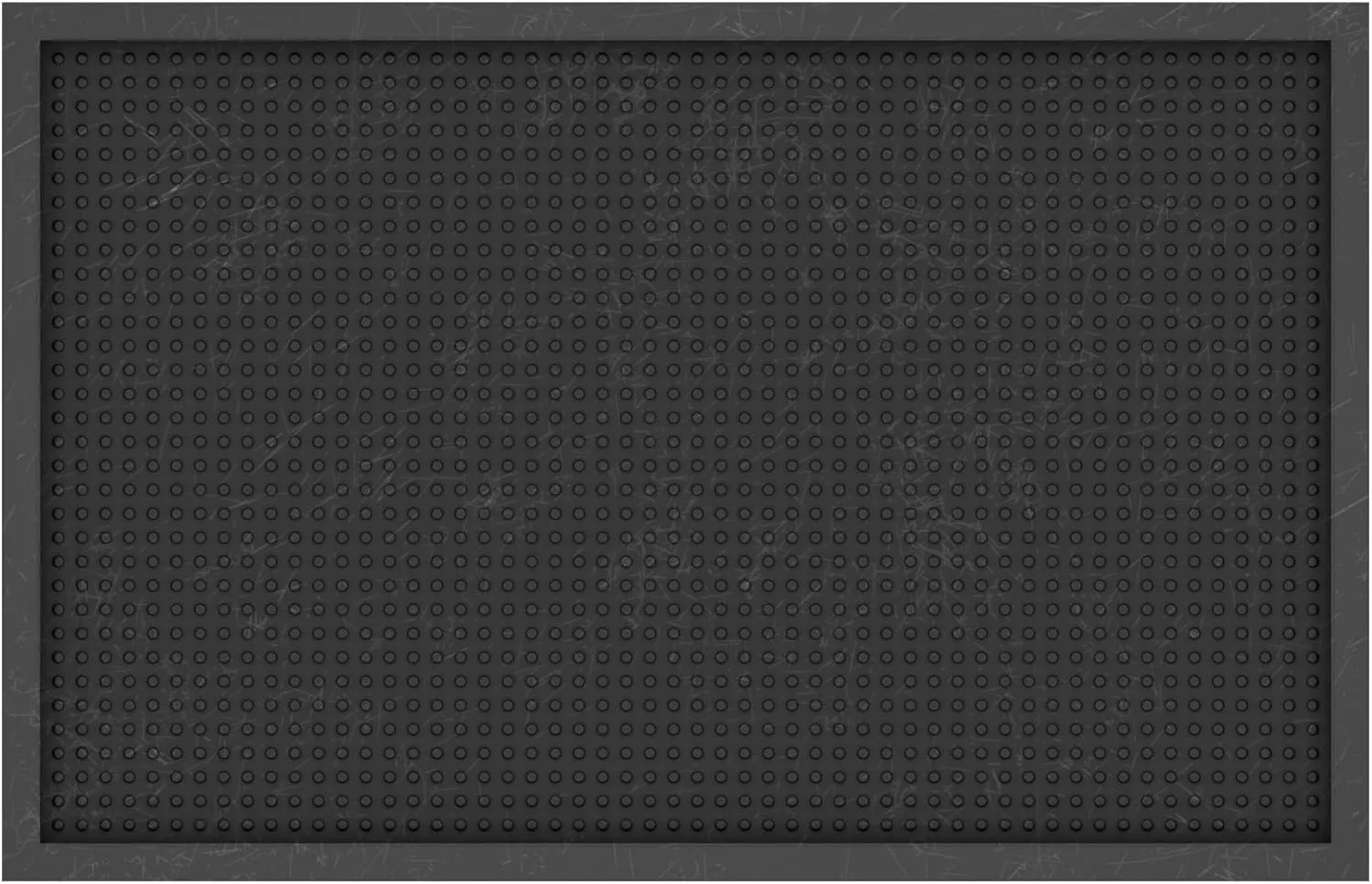 Ottomanson Indoor/Outdoor Boot Tray Non-Slip Doormat Modern Entryway Mat for Entryway Patio Backyard Garage, 17.5" x 27", Black