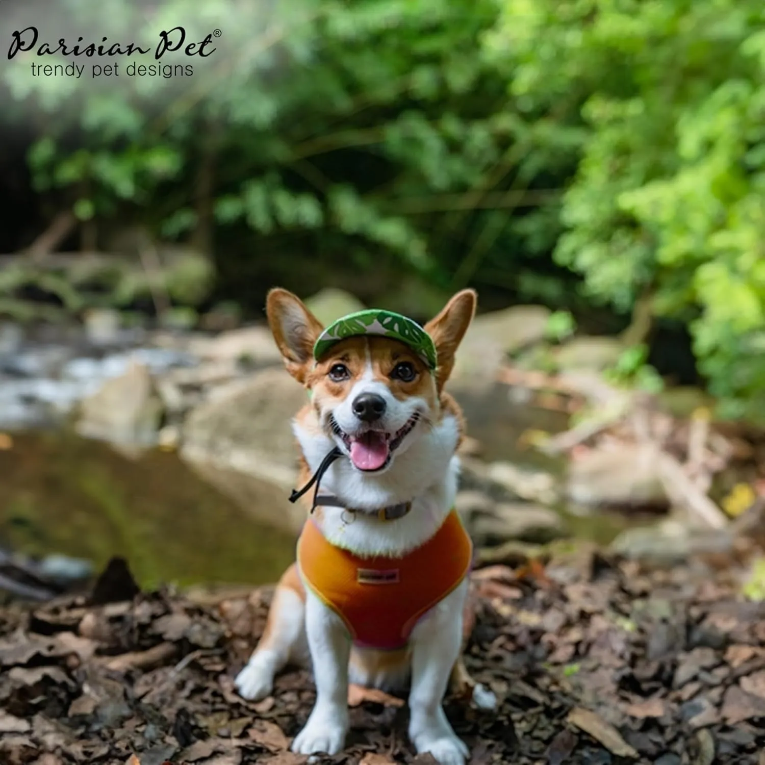 Parisian Pet Orange Dog Harness - AdjustableDog Vest Harness - Soft Padded, No Pull Dog Harness Medium-Sized Dog - Cooling Dog Harness for Walking, Running, and Hiking - M