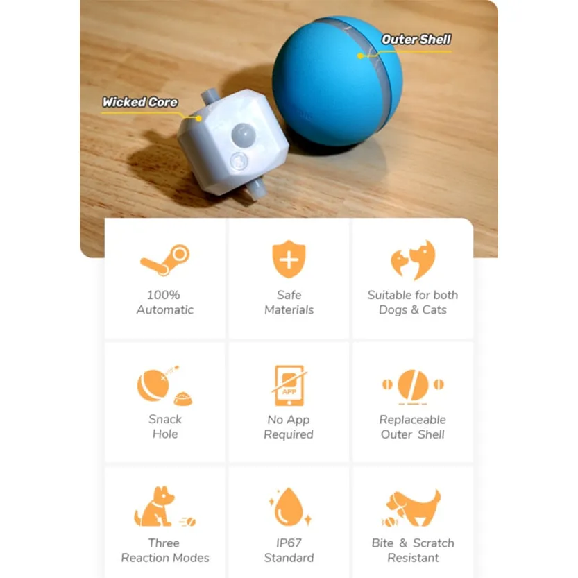 Pat and Pet Emporium | Pet Toys | LED Pet Ball