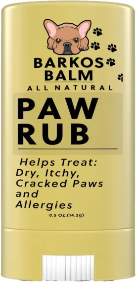 Paw Balm | All Natural Paw Balm for Pets | Soothes and Treats Dry, Itchy, Cracked Paw, and Allergies | Healing, Rehydrating and Moisturizing Paw Pads