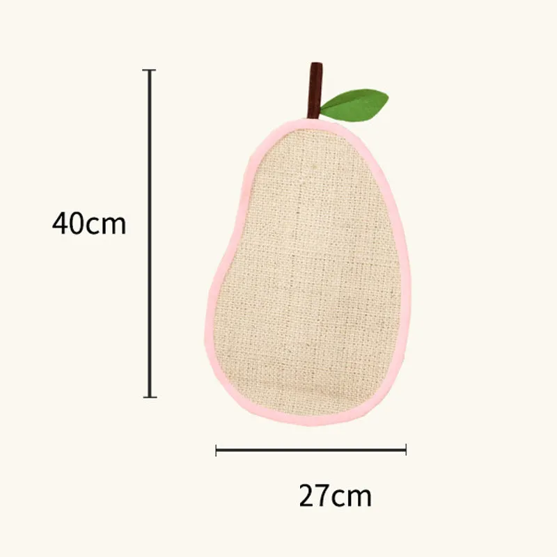 Pear Sisal Hanging Cat Scratching Mat
