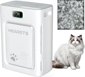 Pet Air Purifier for Home Large Room up to 2000 sq ft, H13 HEPA Double-Sided Air Filter, Air Cleaner for Pet Hair Dander Odor Allergies Pollutant, PM2.5 Air Quality Monitor, Auto Mode, 5 Speeds, Grey