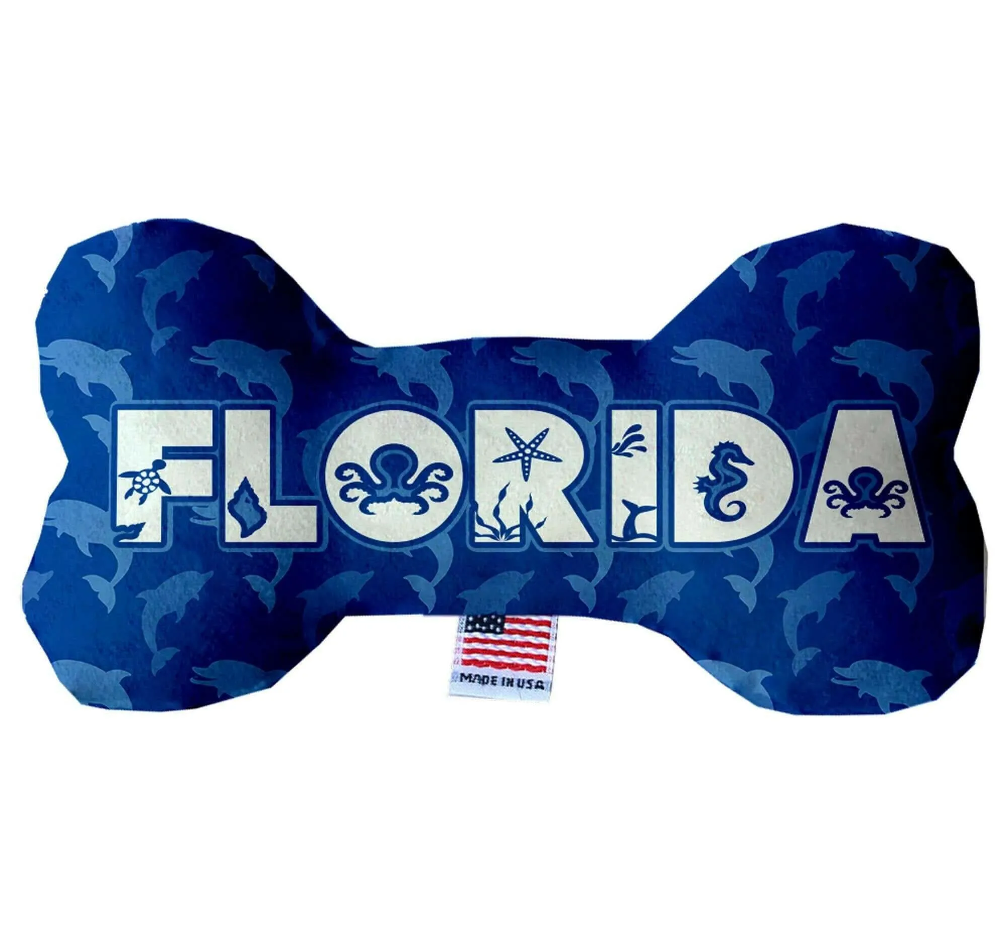 Pet & Dog Plush Bone Toys, "Florida State Options" (Available in