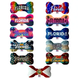 Pet & Dog Plush Bone Toys, "Florida State Options" (Available in