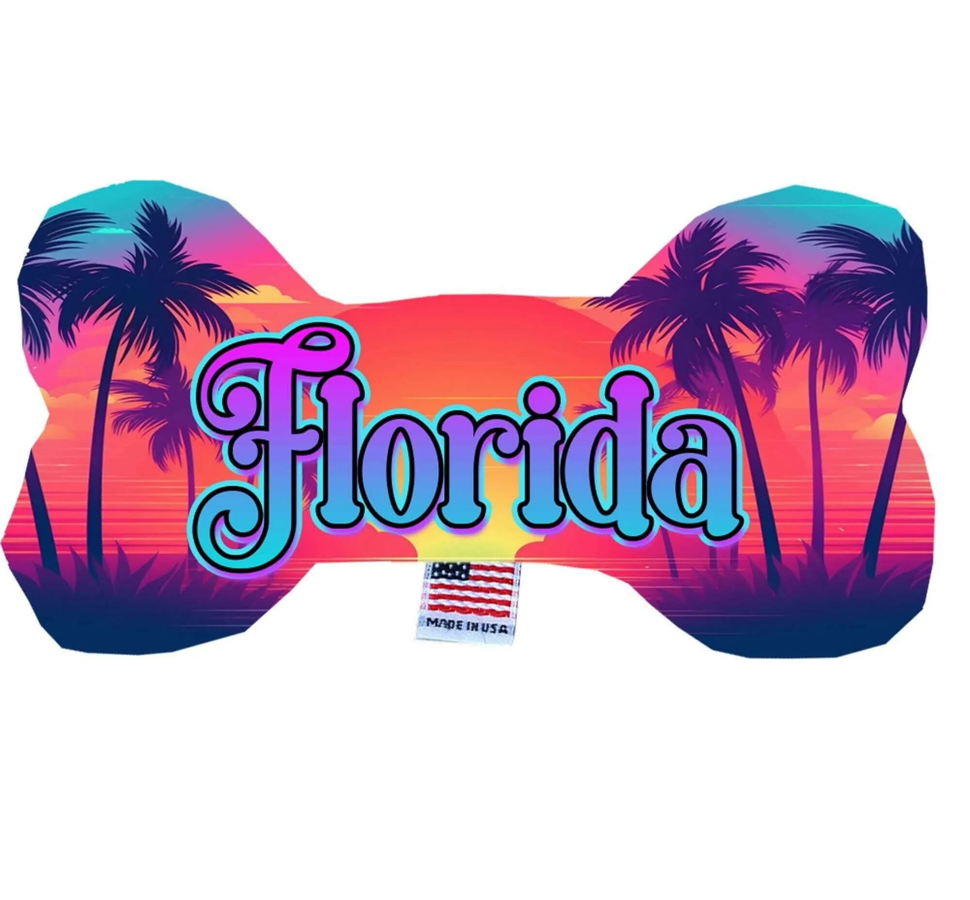 Pet & Dog Plush Bone Toys, "Florida State Options" (Available in