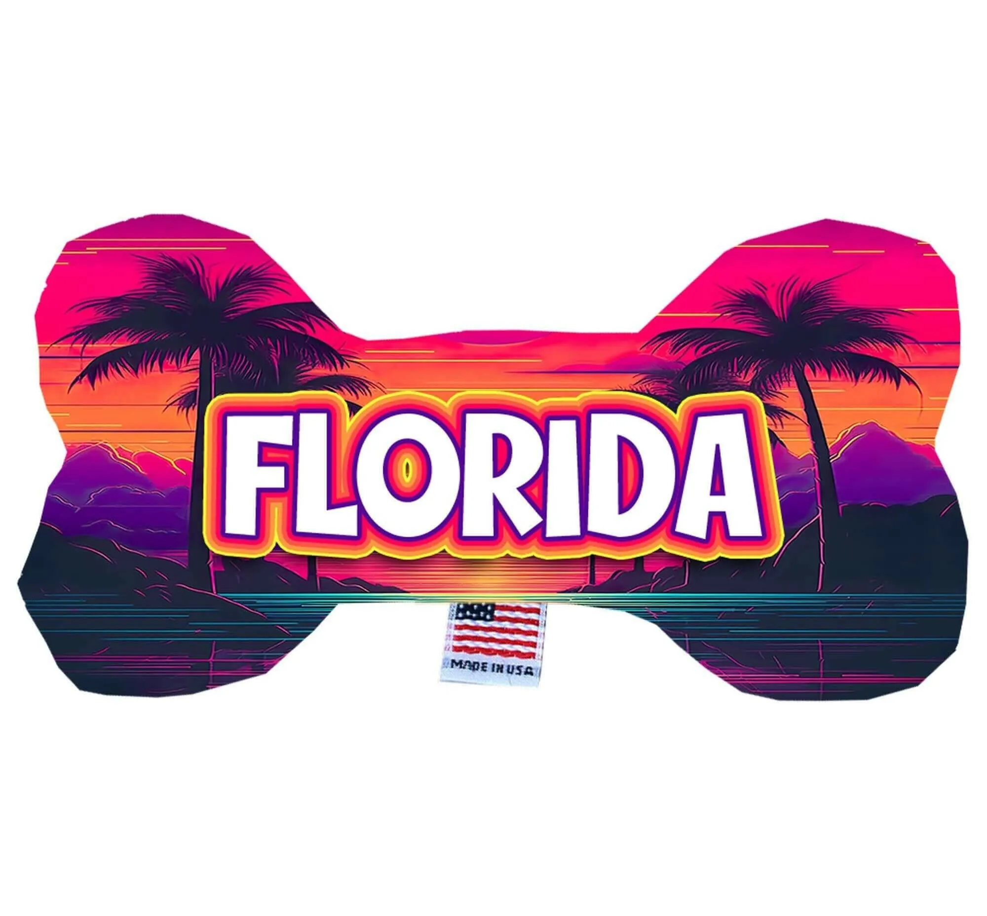 Pet & Dog Plush Bone Toys, "Florida State Options" (Available in