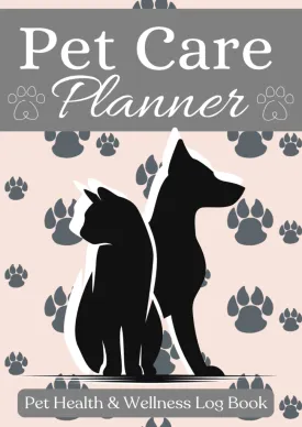 Pet Care Planner Health & Wellness Log Book | Vaccinations, Vet Visits, Medications & More Paperback  April 2, 2024
