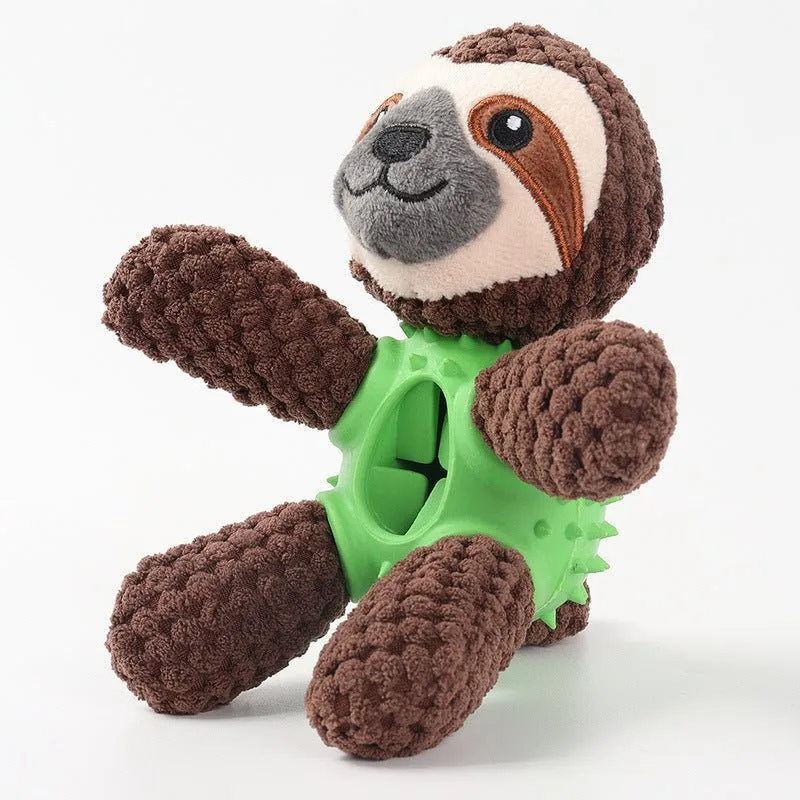 Pet Dog Sloth Unicorn Plush Chew Toys