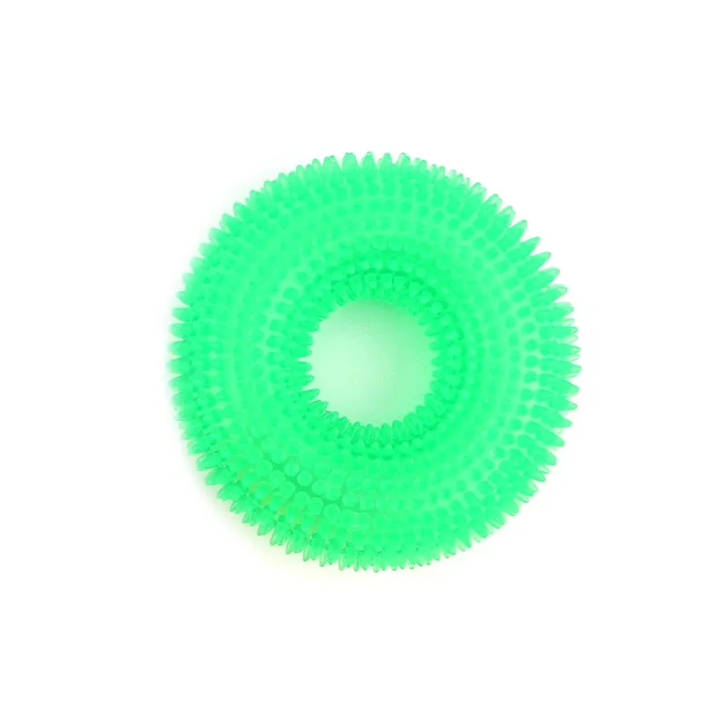 Pet Toys Bite Resistant Sound Toy Ball Chew Teeth Clean Large Dog Golden Retriever Barbed TPR Train Teeth Cleaning Jouet Chien