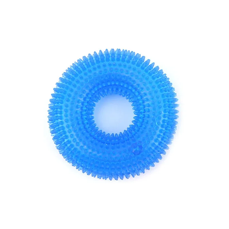 Pet Toys Bite Resistant Sound Toy Ball Chew Teeth Clean Large Dog Golden Retriever Barbed TPR Train Teeth Cleaning Jouet Chien