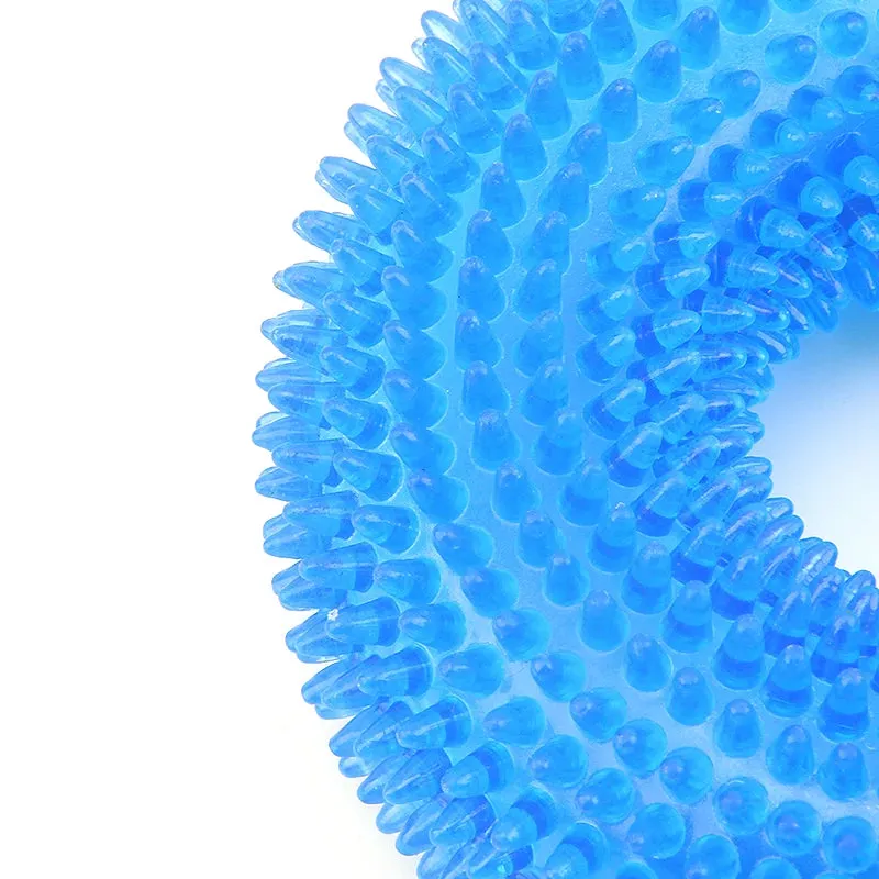 Pet Toys Bite Resistant Sound Toy Ball Chew Teeth Clean Large Dog Golden Retriever Barbed TPR Train Teeth Cleaning Jouet Chien