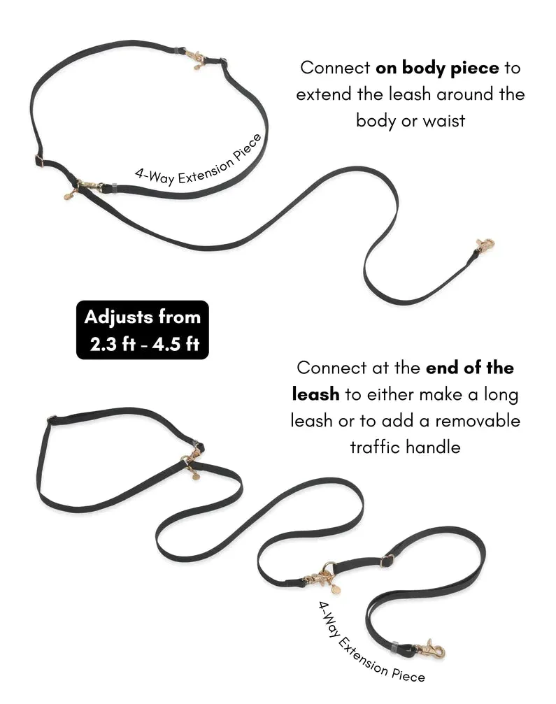 Pistachio Green Hands Free Leash 4-Way Extension
