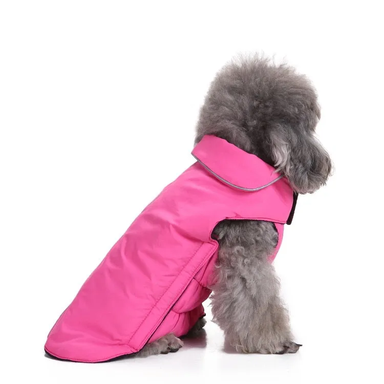Reflective autumn and winter pet dog clothes small dog warm reflective dog clothes _mkpt44