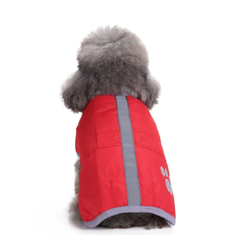 Reflective autumn and winter pet dog clothes small dog warm reflective dog clothes _mkpt44