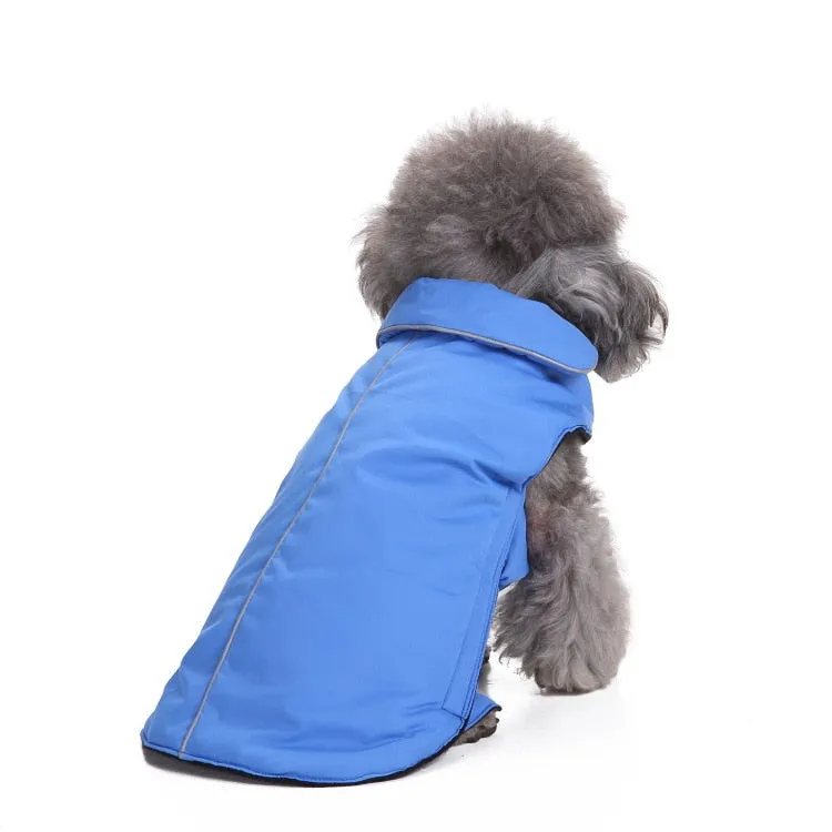 Reflective autumn and winter pet dog clothes small dog warm reflective dog clothes _mkpt44