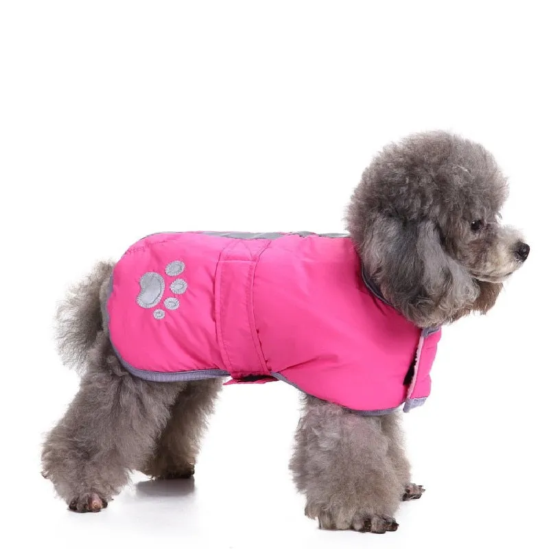 Reflective autumn and winter pet dog clothes small dog warm reflective dog clothes _mkpt44