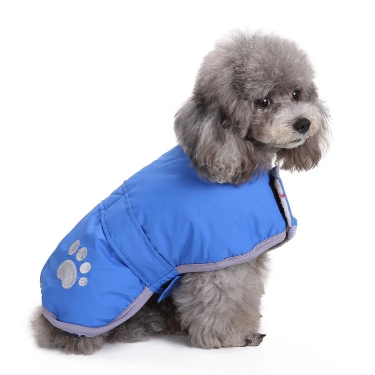 Reflective autumn and winter pet dog clothes small dog warm reflective dog clothes _mkpt44