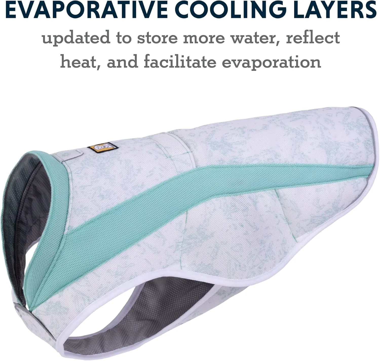 Ruffwear, Swamp Cooler Dog Vest, Evaporative Cooling for Hot Weather, Compatible with Most Harnesses, Sage Green, X-Small
