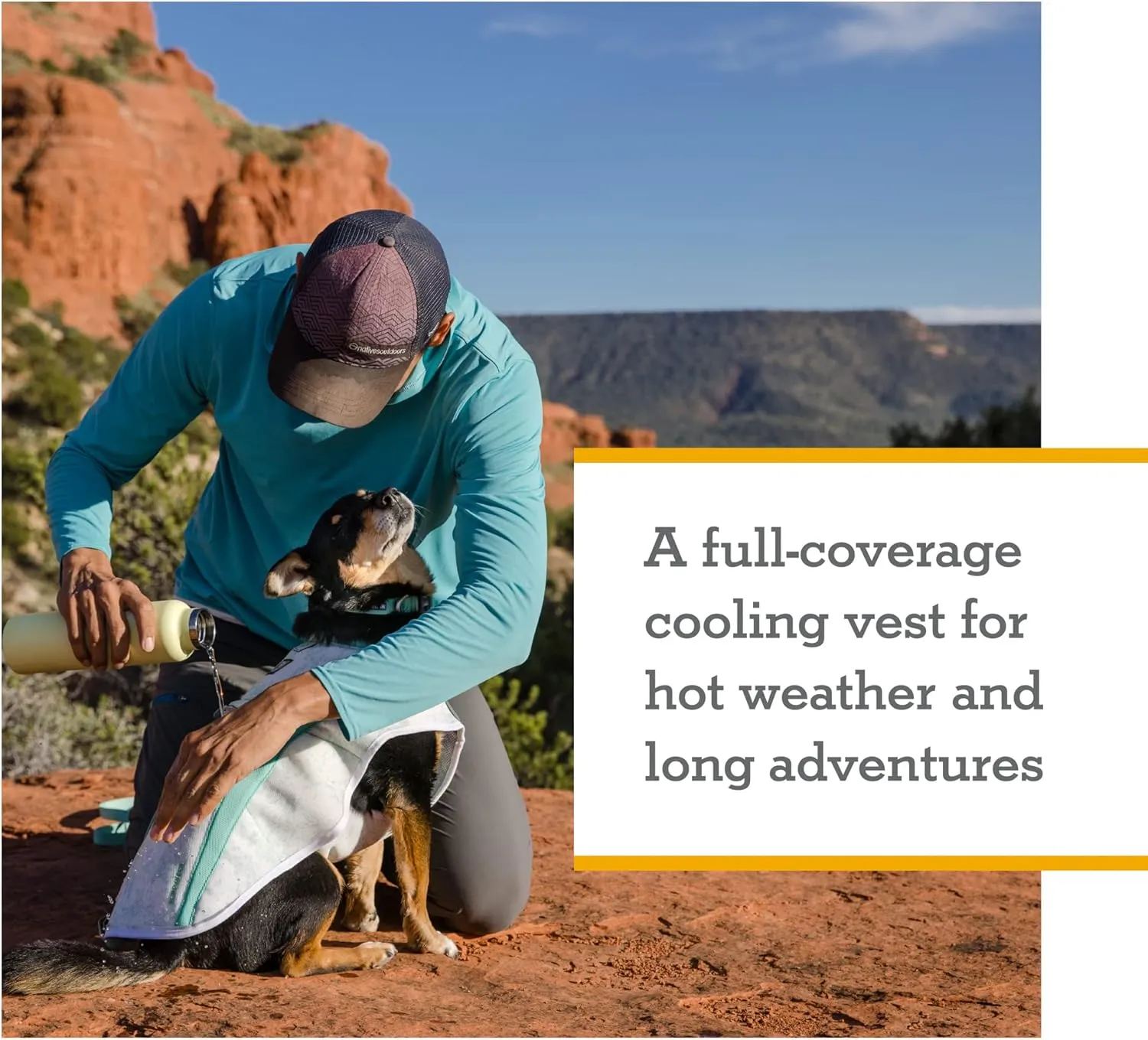 Ruffwear, Swamp Cooler Dog Vest, Evaporative Cooling for Hot Weather, Compatible with Most Harnesses, Sage Green, X-Small