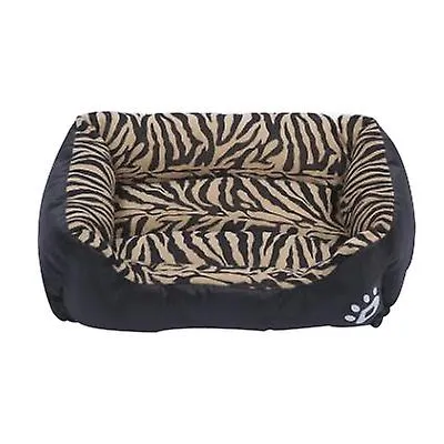 S 43*32cm leopard print Pet cat, dog bed, soft and comfortable pet nest AZ21805