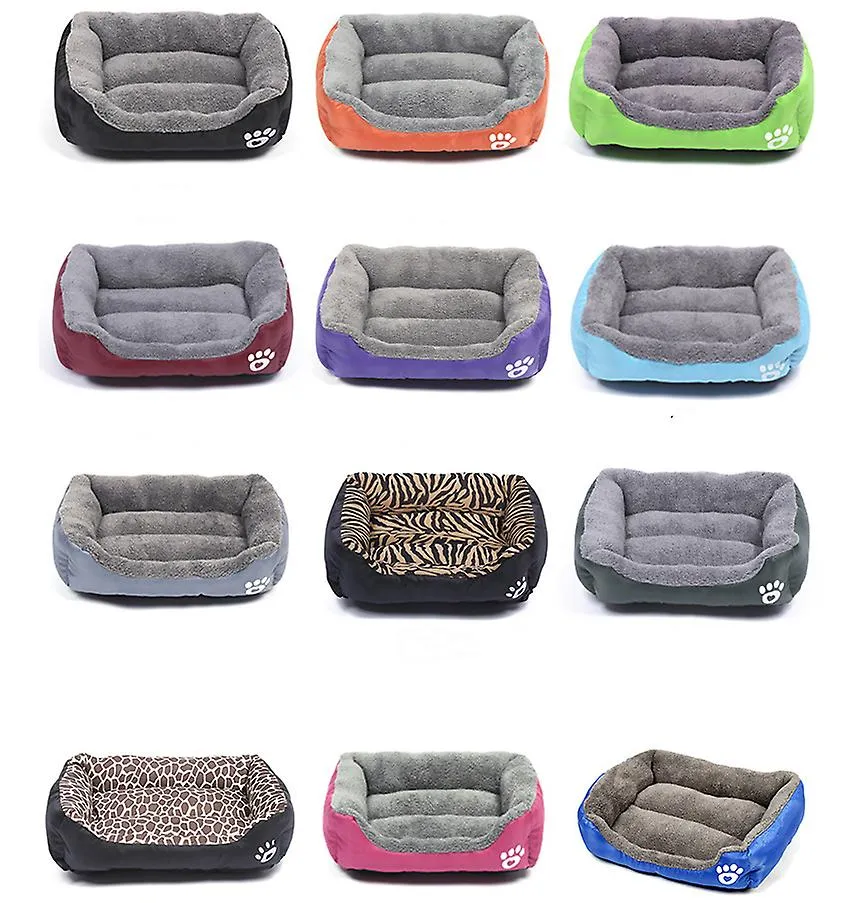 S 43*32cm leopard print Pet cat, dog bed, soft and comfortable pet nest AZ21805