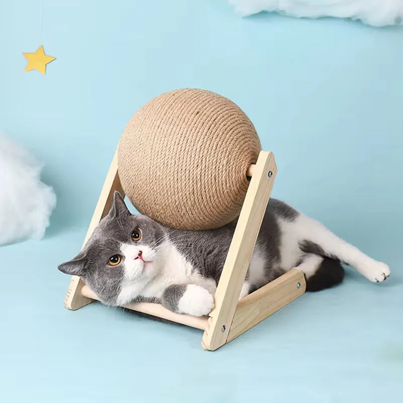 Sisal Rope Cat Scratching Ball – Paws Grinding Toy & Scratcher
