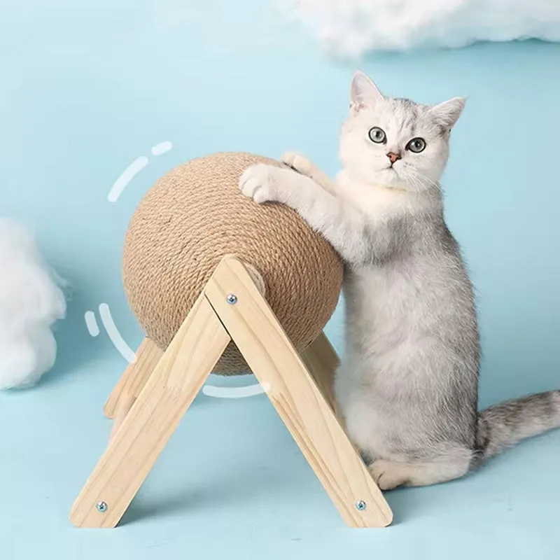 Sisal Rope Cat Scratching Ball – Paws Grinding Toy & Scratcher