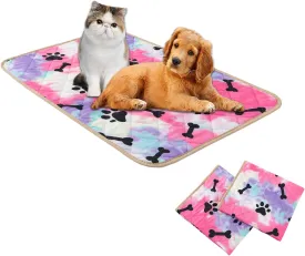 SPXTEX Dog Crate Pad Rug, Washable Non-Slip Puppy Pee Pad for Small Dogs, Waterproof Pet Training Rug, 40"x60" Red