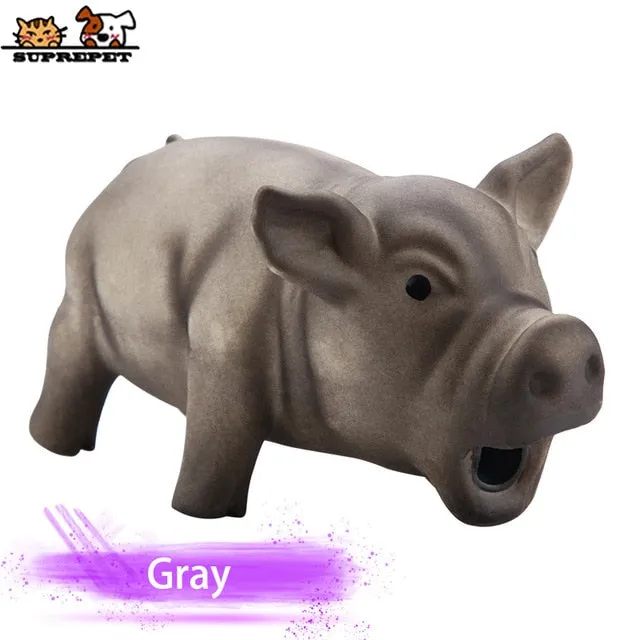 SUPREPET Pet Toys Cute Rubber Pig Dogs Toys Pets Strong Grunts Squeaky Dog Toy Puppy Toys Pet Chew Toys Pet Products peluche
