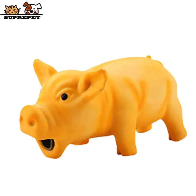 SUPREPET Pet Toys Cute Rubber Pig Dogs Toys Pets Strong Grunts Squeaky Dog Toy Puppy Toys Pet Chew Toys Pet Products peluche