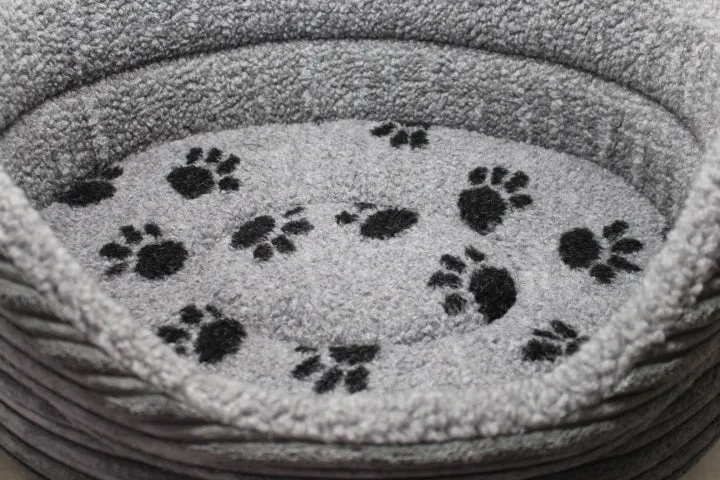 The Eden Collection Round Bed - Grey Cord