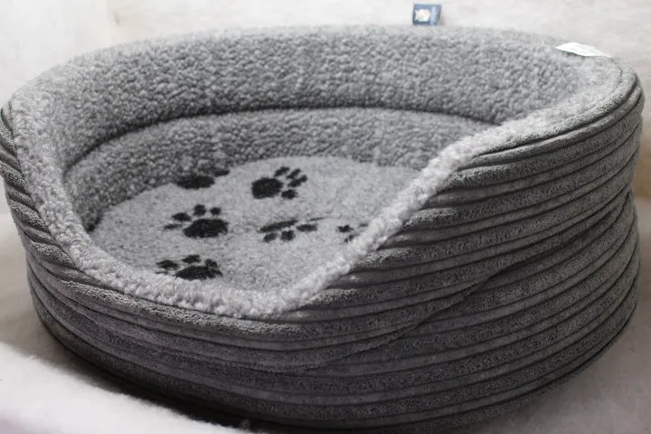 The Eden Collection Round Bed - Grey Cord